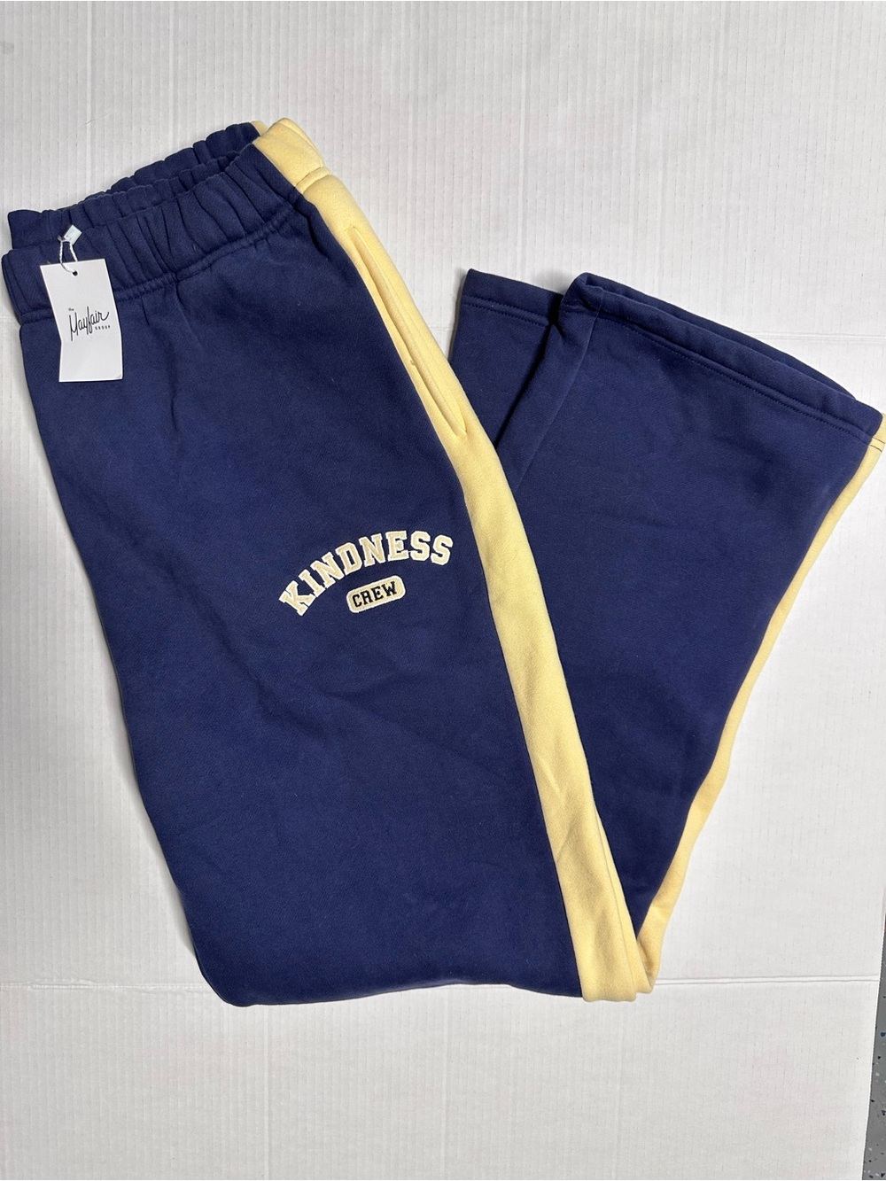 Kindness Crew Navy & Yellow Track Joggers